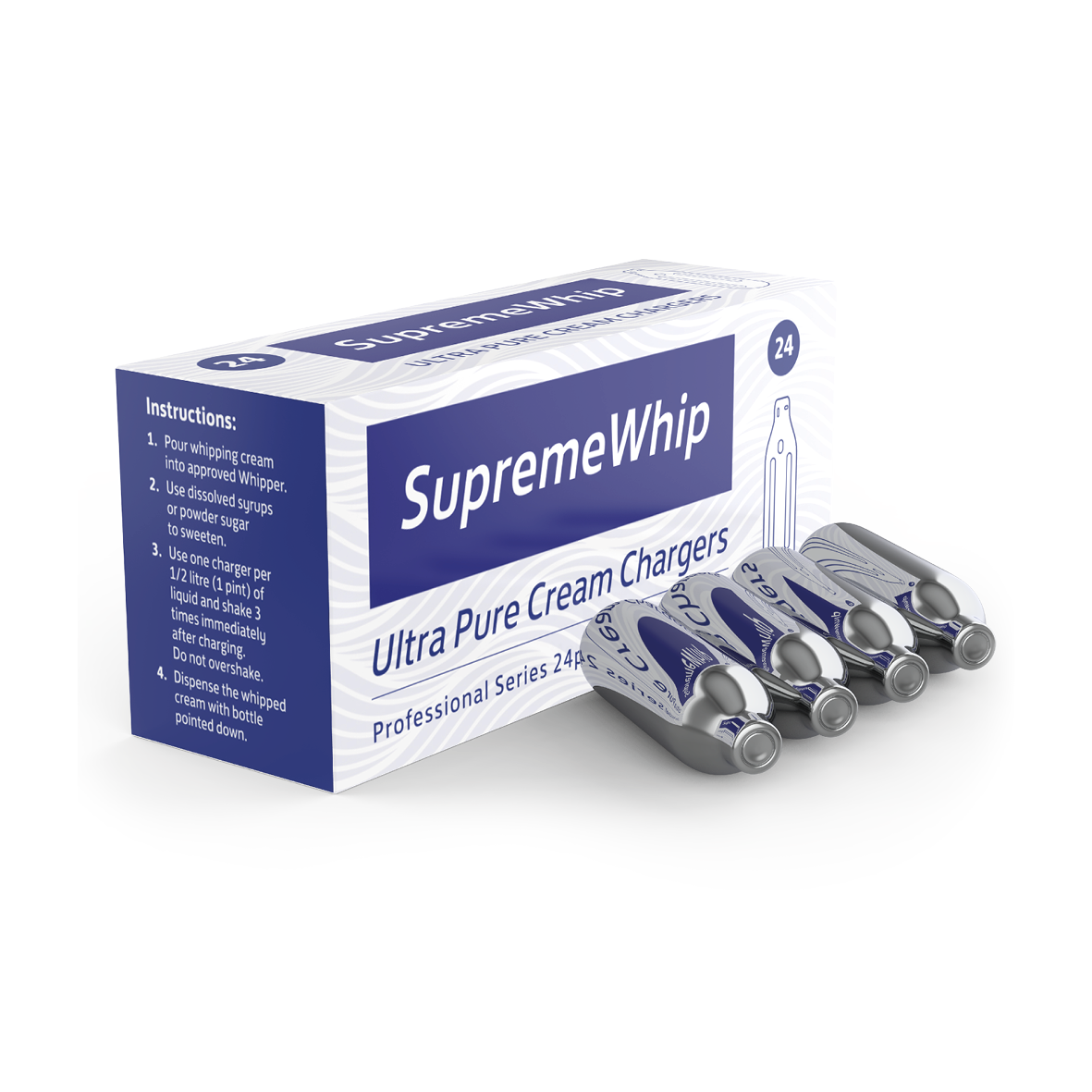 600 SupremeWhip Cream Chargers - 25 x 24 Pack (1 Carton)