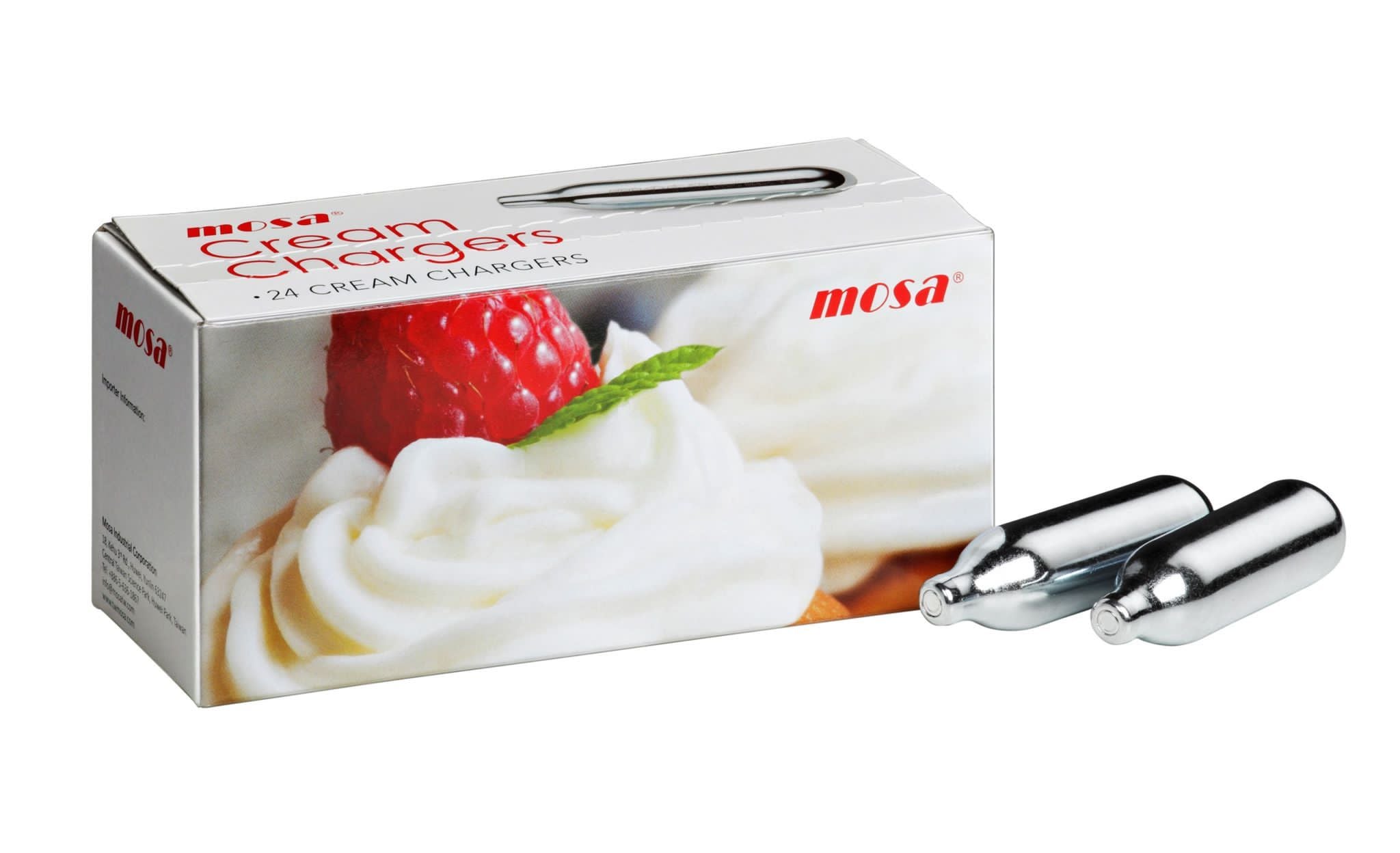 MOSA Cream Chargers - 25 x 24 pack (1 Carton)